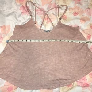 Charlotte Russe cross back tank top